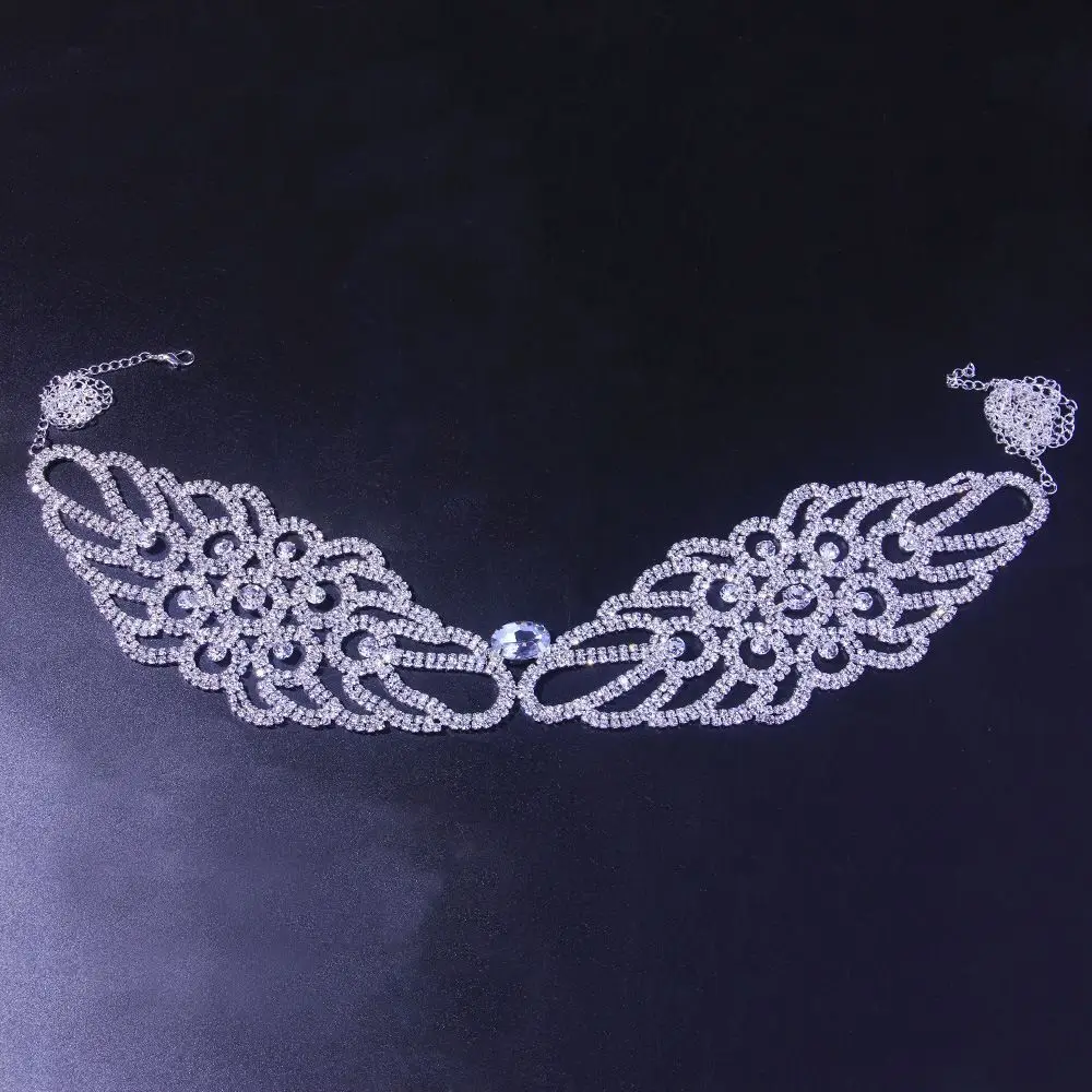 2021 New Paragraph Personality Wings Crystal Rhinestone Waist Chain Jewelry Sexy Women Beach Bikini Body Chain Gift Accessories