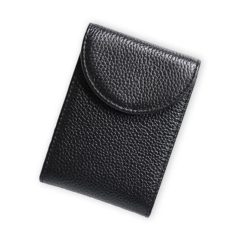 

2019 New Genuine Leather Women Men Card Bag Wallet Bank Credit Card Holder Bag Business Card Holder Organizer Card Bag