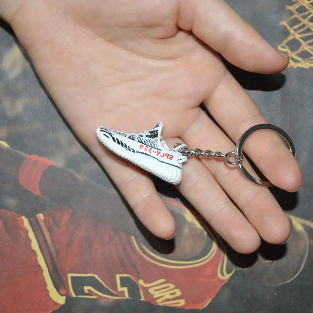 one shoe keychain Дропшиппинг aj1 offwhite Chicago Unc NRG брелок в виде кроссовка Air Jordan 1 3D мини-кроссовки спортивная обувь, кроссовки брелки - Цвет: one shoe keychain