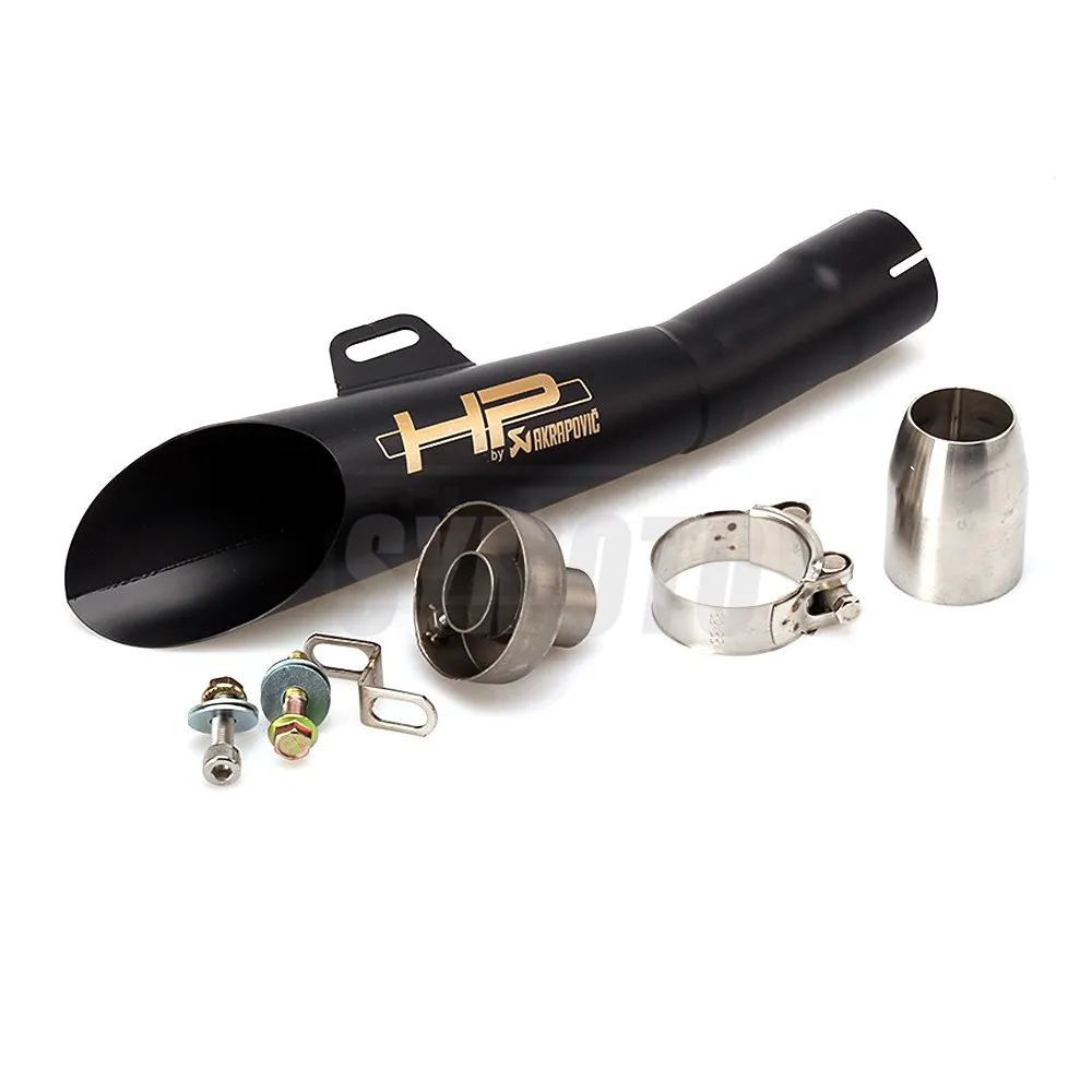 Мотоцикл из нержавеющей стали для GP hp Универсальная выхлопная труба akrapovic глушитель слипоны для Z750 R1 R6 MT03 FZ1 Ninja ER6N KTM