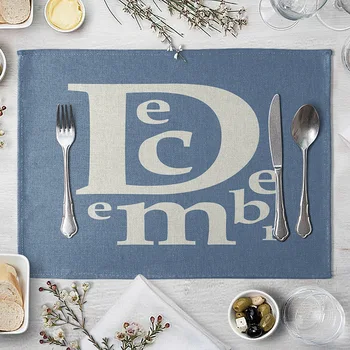 

Geometry Lettered Creative Placemat Month Coasters