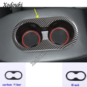 

For Tesla Model 3 Model3 2018 2019 2020 Car Sticker Cover Trim Rear Center Cup Holder Gear Box Frame Armrest Handrail 1pcs