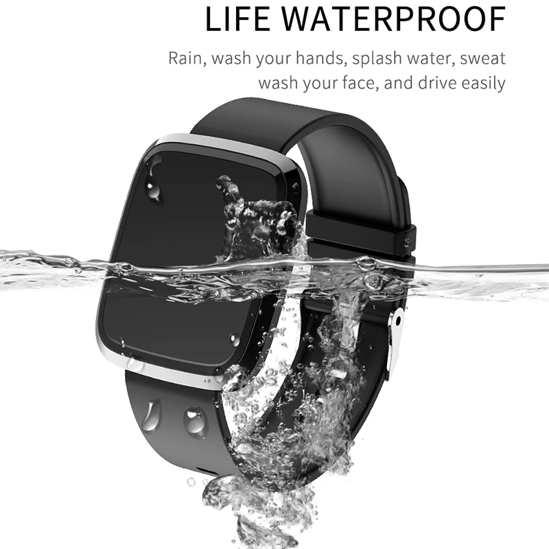 BINSSAW  WSmart Watche omen s Heart Rate Fitness Tracker IP67 Waterproof Sport Smart Wristband Men Color Screen Alarm Bracelets