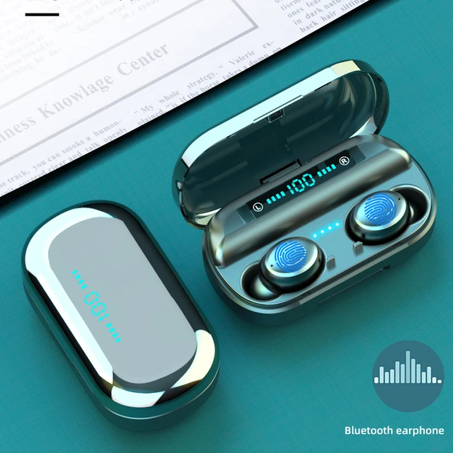 US $9.22 Touch Control Bluetooth Earphones Wireless Earphone HiFi 8D Stereo Bass Headset Handsfree Binaural 
