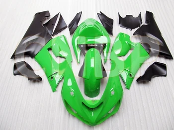 

ZX6r 636 2005 - 2006 Plastic Fairings Ninja ZX-6r 05 Green Black Fairings Ninja ZX-6r 2005 Full Body Kits