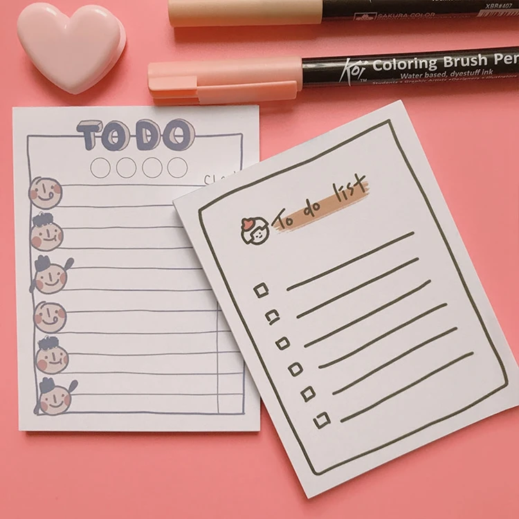 50 листов Kawaii To do list дневник-блокнот для заметок DIY Блокнот N Times Sticky Notes корейские канцелярские принадлежности для офиса Планировщик подарок