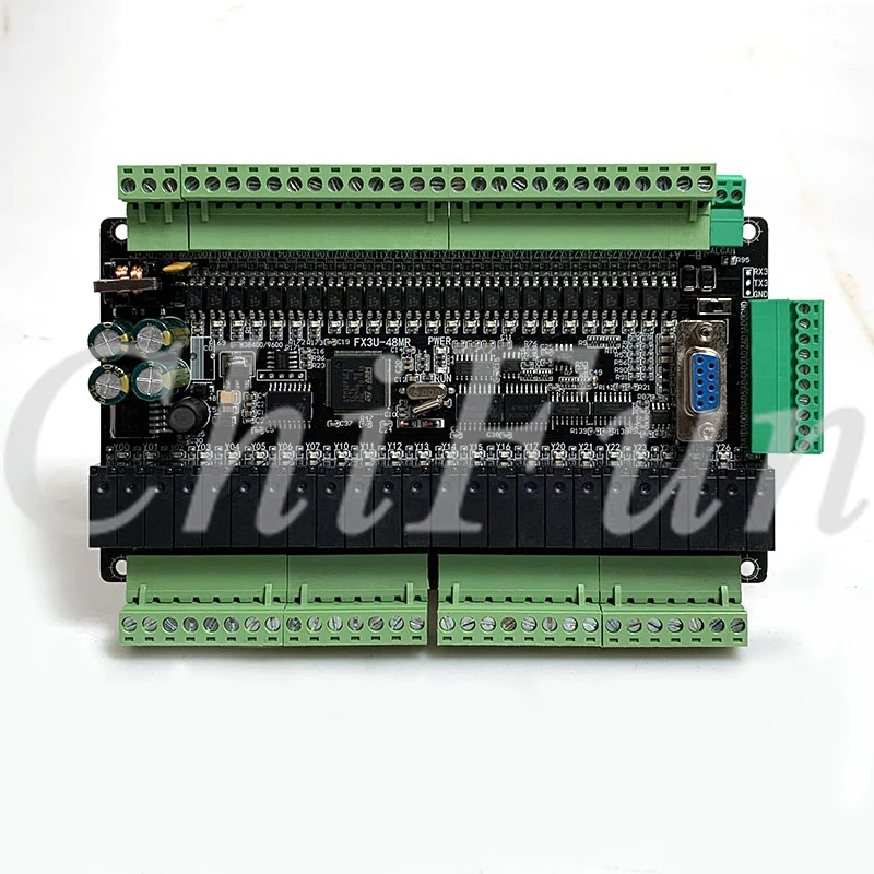 Высокая скорость FX1N FX2N FX3U 48MR/40MR 24 входа релейный выход 6AD 2DA промышленная плата