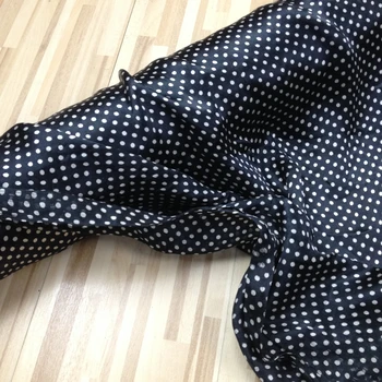 

##Y06##,soft thin 100% silk fabric mulberry silk satin CHARMEUSE,color:BLACK+WHITE,thickness:7mm,width:114cm,length:520cm