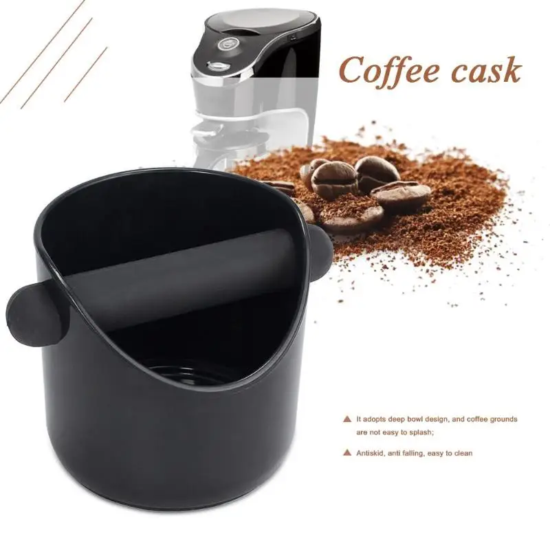 

Coffee Powder Residue Barrel Black Deep Bowl ABS Rubber Semi-automatic Coffee Machine Supporting Ground Recycling Box