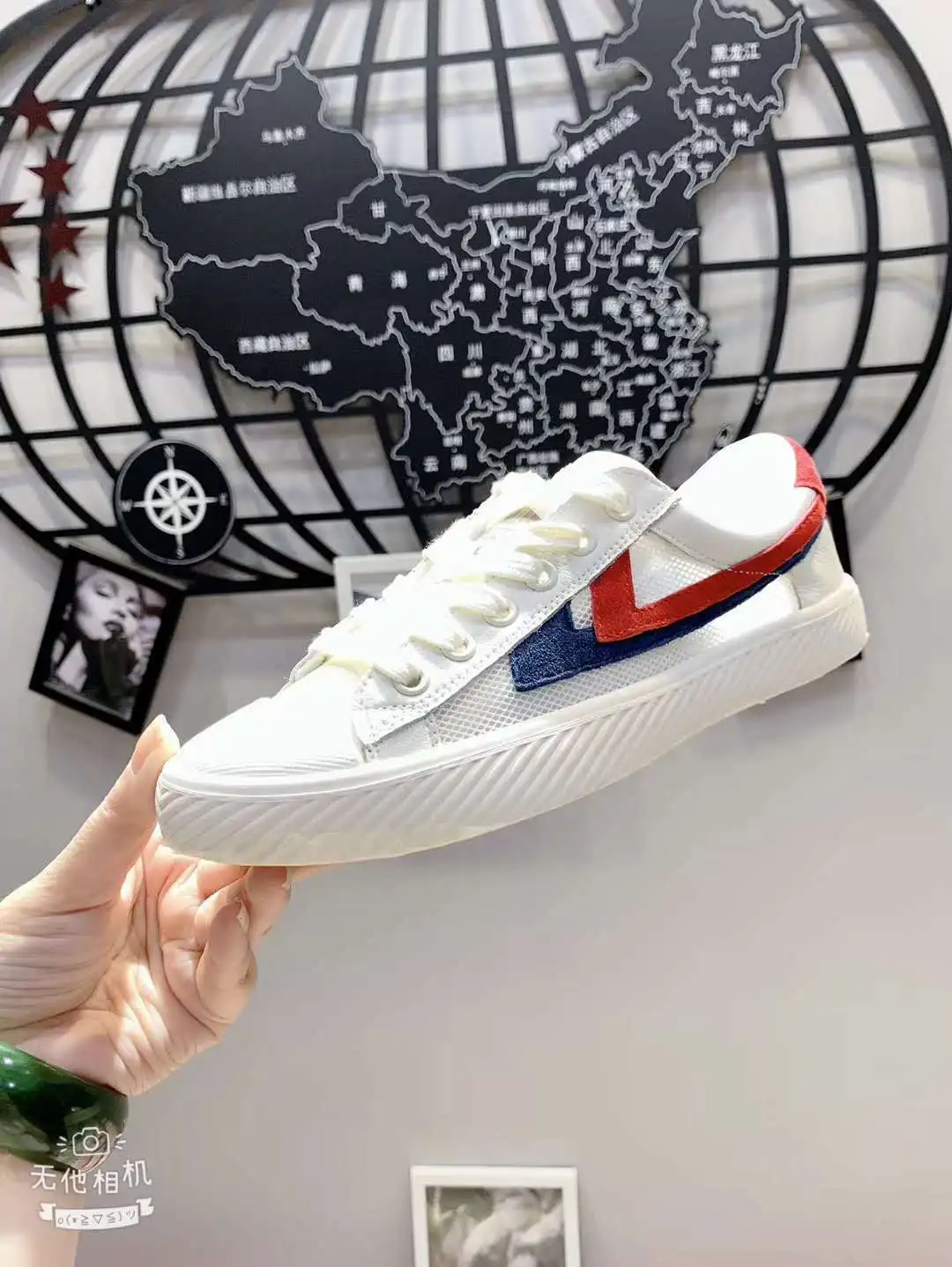 

2019 Summer New Style Genuine Leather Screening Breathable White Shoes Korean-style Versatile Flat Casual Sports Shoes