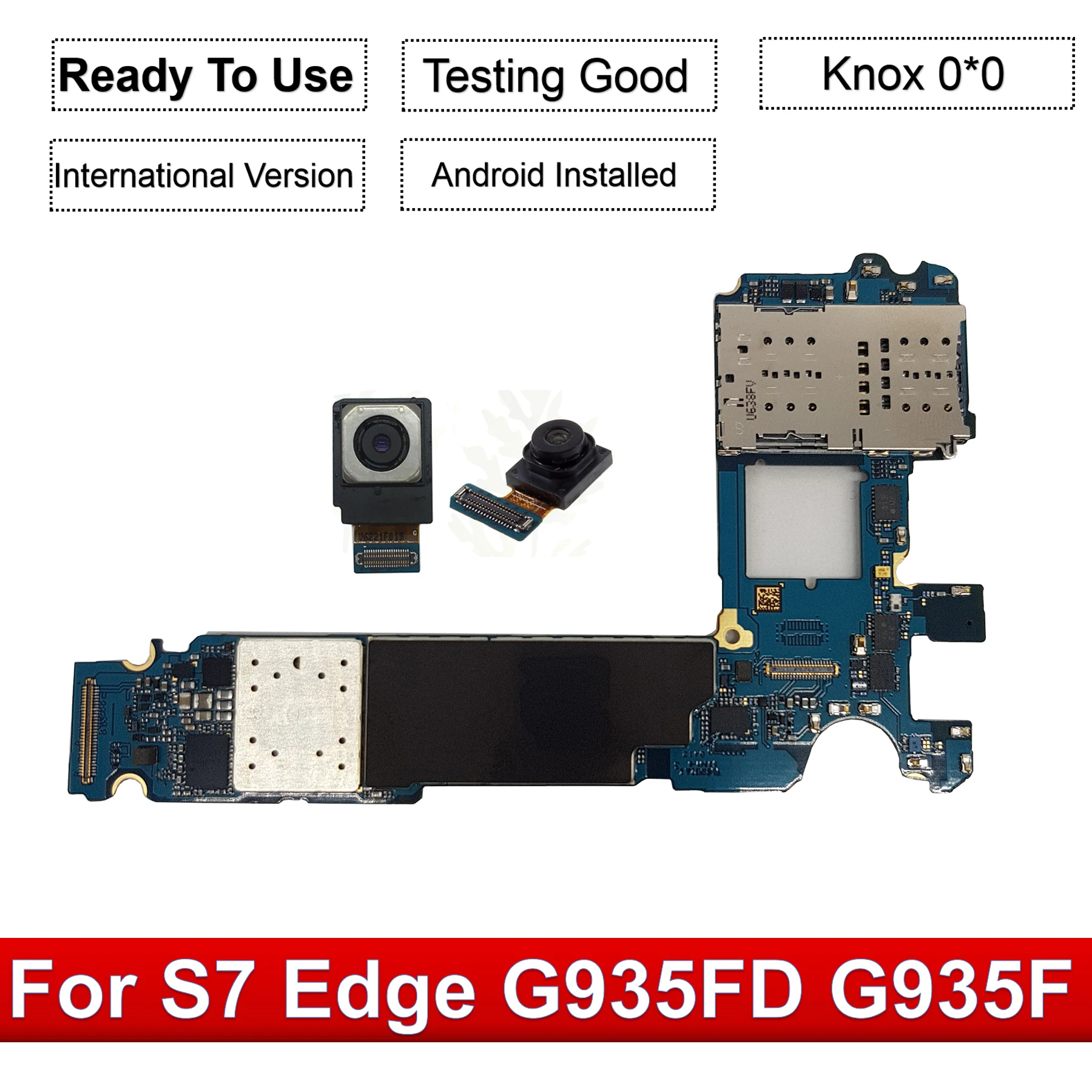  Tehxv Original for Samsung Galaxy S7 Edge G935F G935FD 32GB Motherboard Unlocked Mainboard and Came