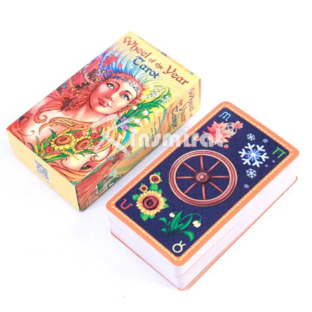 Full English Wheel Of Year Tarot Cards Divination Fate Tarot Deck Board Games Family Gift Party Playing Card Game Entertainment Full English Wheel Of Year Tarot Cards Divination Fate Tarot Deck Board Games Family Gift Party Playing Card Game Entertainment