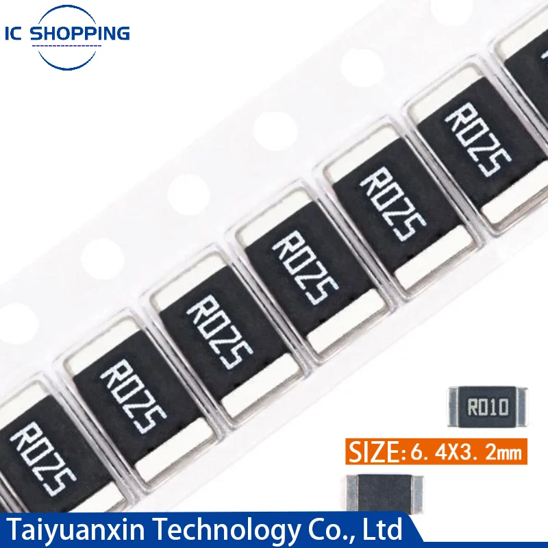 50PCS 2512 SMD Alloy Resistor Sampling 1% 2W R001 R002 R003 R004 R005 R006 R007 R008 R009 R010 R012 R015 R020 R025 R030 | Электронные