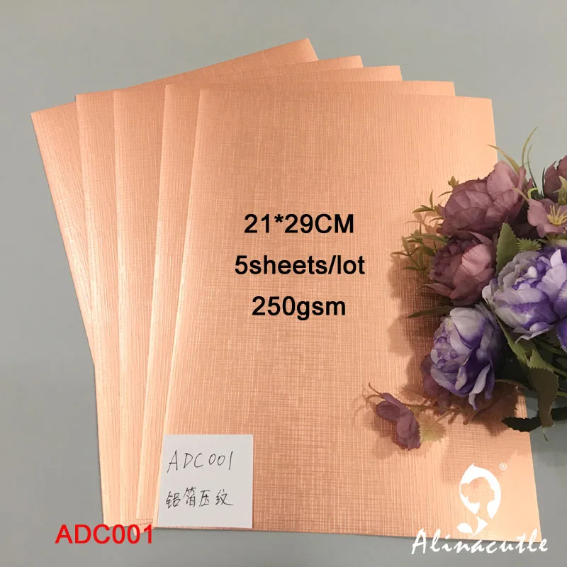 5 шт. бумажная карточка текстурированная карточка A4 250gsm Сделай Сам Скрапбукинг бумажный пакет крафт фоновый коврик Alinacraft