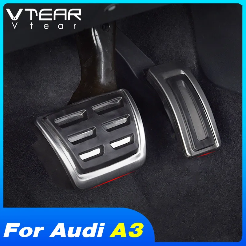 Vtear для Audi A3 S3 8v Rs3 Vw Golf 7 Gti аксессуары педали чехол подножки тормоза алюминиевые