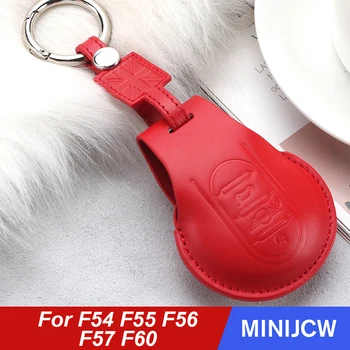 

Car Styling Leather Key Bag Cover Case Protector Key Chain Ring Modified Decor For Mini Cooper One S D JCW F54 F55 F56 F57 F60