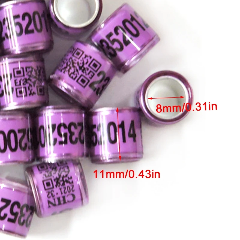 50 шт. кольца для птиц различные цвета|Кольца на лапки птиц| |