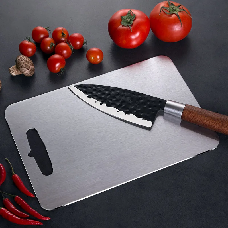 

304 Stainless Steel Antibacterial Mildew Cutting Board Household Cutting Board Suitable For Fruit And Vegetable Meat