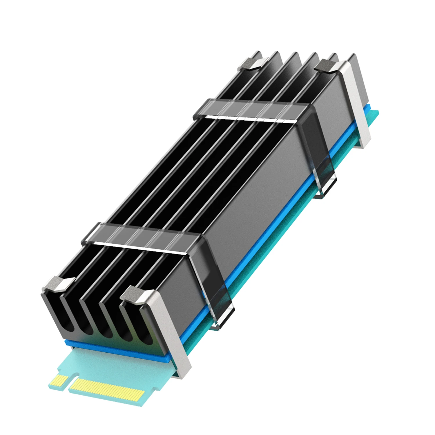 M.2 Heatsink For 2280 M.2 Pcie Nvme Ssd, Fit For Pc Installation, 0.4inch(10mm) Thick Aluminum