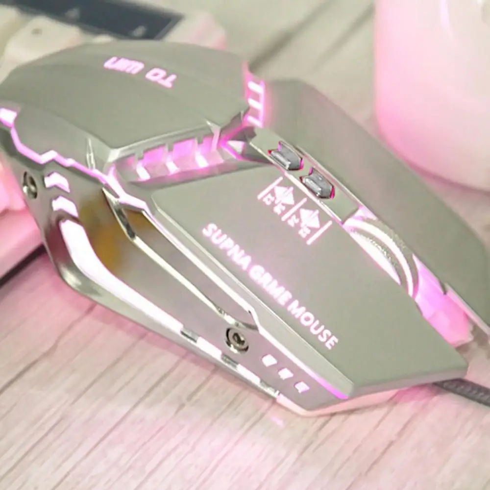 Usb Механическая мышь Usb световая мышь Rgb игровая мышь компьютерные аксессуары звук красочный