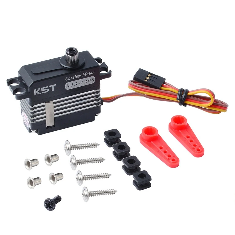 

KST X15-1208 Servo 12KG Metal Digital Servo Hollow Cup Motor Stainless Steel Gear