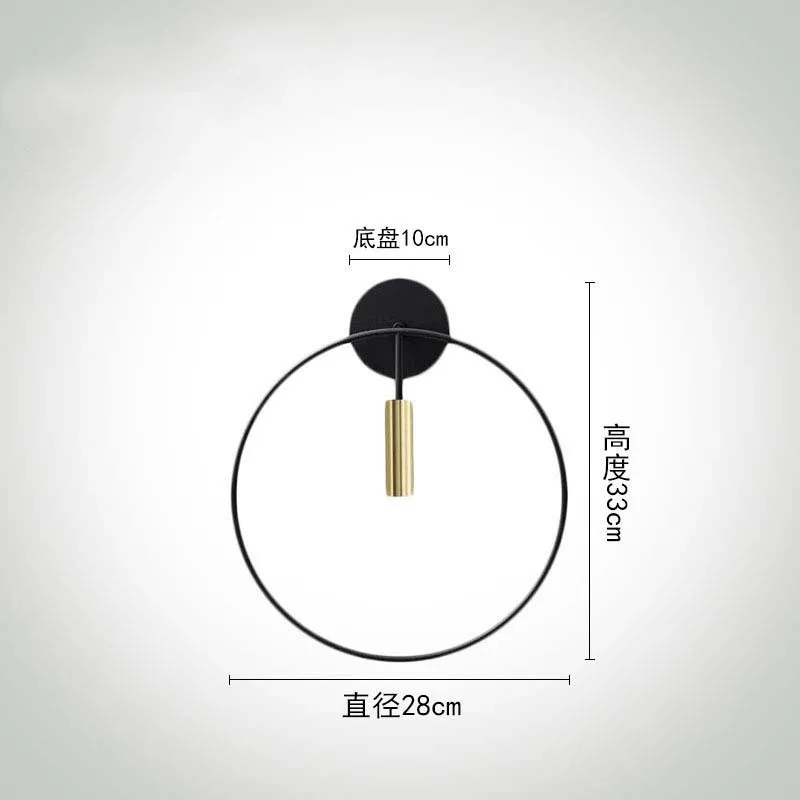 Circular Minimalist Living room Led Wall Lamp Bathroom Lights Bedroom Bedside Wall Lights Sconce Surface Mount Indoor Deco Lamp swing arm wall lamp Wall Lamps