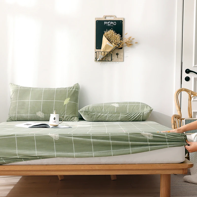 LREA 1pc sheet Polyester material 9.8inches height Clad sheets soft for bedding Home Textile