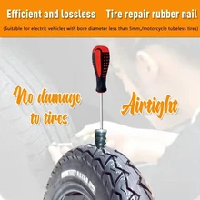 

Car Tire Repair Nails Tyre Wound Mend Rubber Screw-in Plug Steel Motorcycle Bicycle Bike Vacuum Self-Service Puncture Tubeless