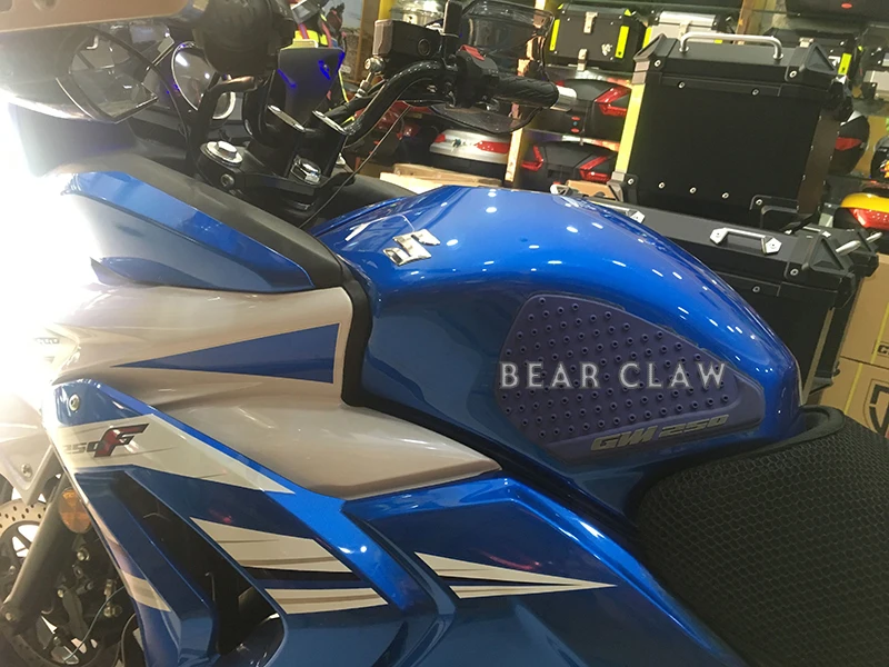 Для SUZUKI GW250 наклейка на бак мотоцикла Тяговая накладка на колено Ручка протектор противоскользящая наклейка