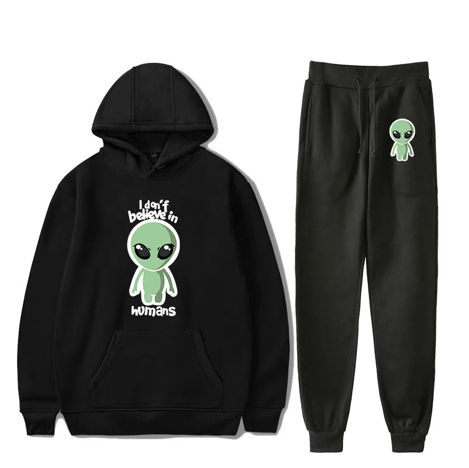 

Trend Style STORM Area 51 Hooded Sweater Ankle Banded Pants Leisure Suit Men's