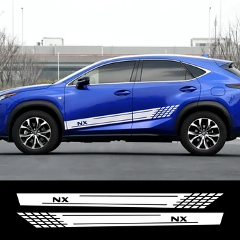 

2pcs Car DIY Stickers Long Stripe Auto Reflective Waterproof Decals Tuning For Lexus RX 300 330 GX 400 460 NX LX Car Accessories