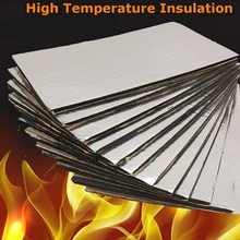 6pcs Auto Car thermal Insulation Sound Mat Proofing Deadener Heat Noise Deadening Mat Hood Closed Cell Foam 10mm 30*50cm