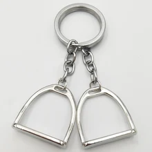 Простой Элегантный дизайн западный хомут брелок для ключей вешалка инструмент для мужчин женщин сумка Украшение Конный конь тема