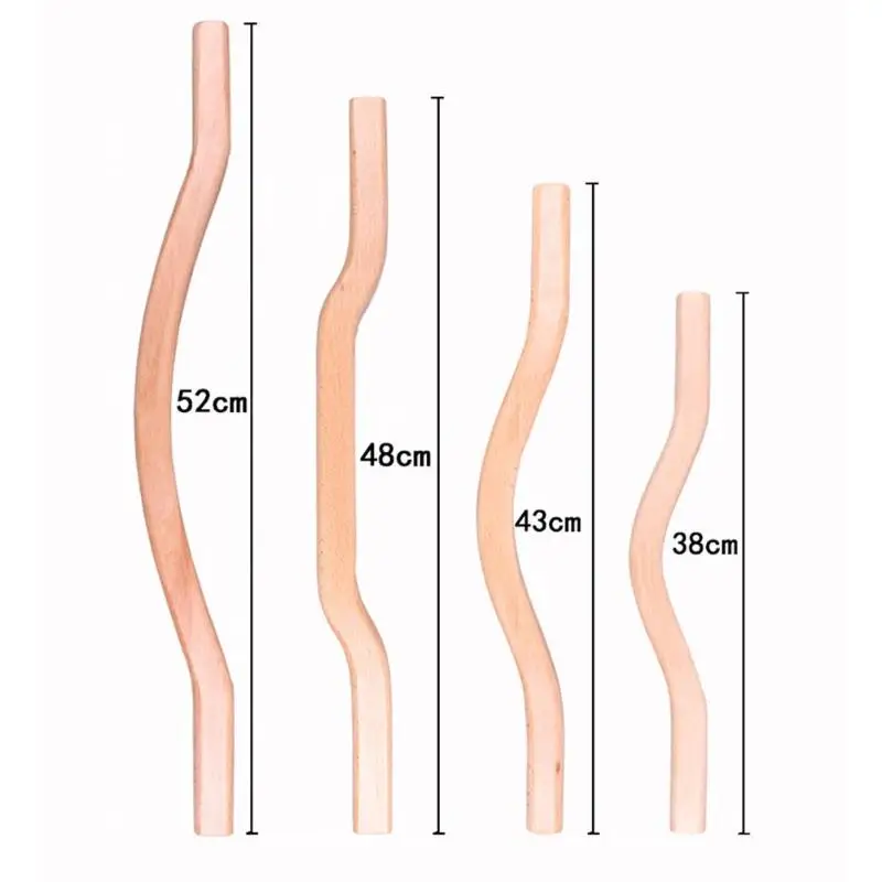 4 шт./компл. древесины гуаша Очищающая палочка плеча сзади массаж шеи талии инструменты