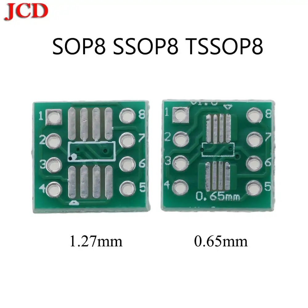 JCD SOP8 отложным воротником DIP8/SOIC8 в DIP8 IC АДАПТЕР so8/tssop8/soic8/sop8 dip8 без прищепки SMD для DIP