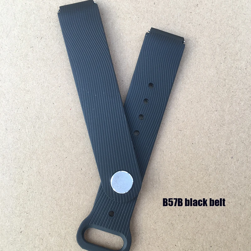 B57B Black Belt Новейший Мужской Женский Смарт-браслет B57 Смарт-часы фитнес-трекер синий цвет хорошее качество ремень наручные часы ремешок для часов - Цвет: B57B Black Belt