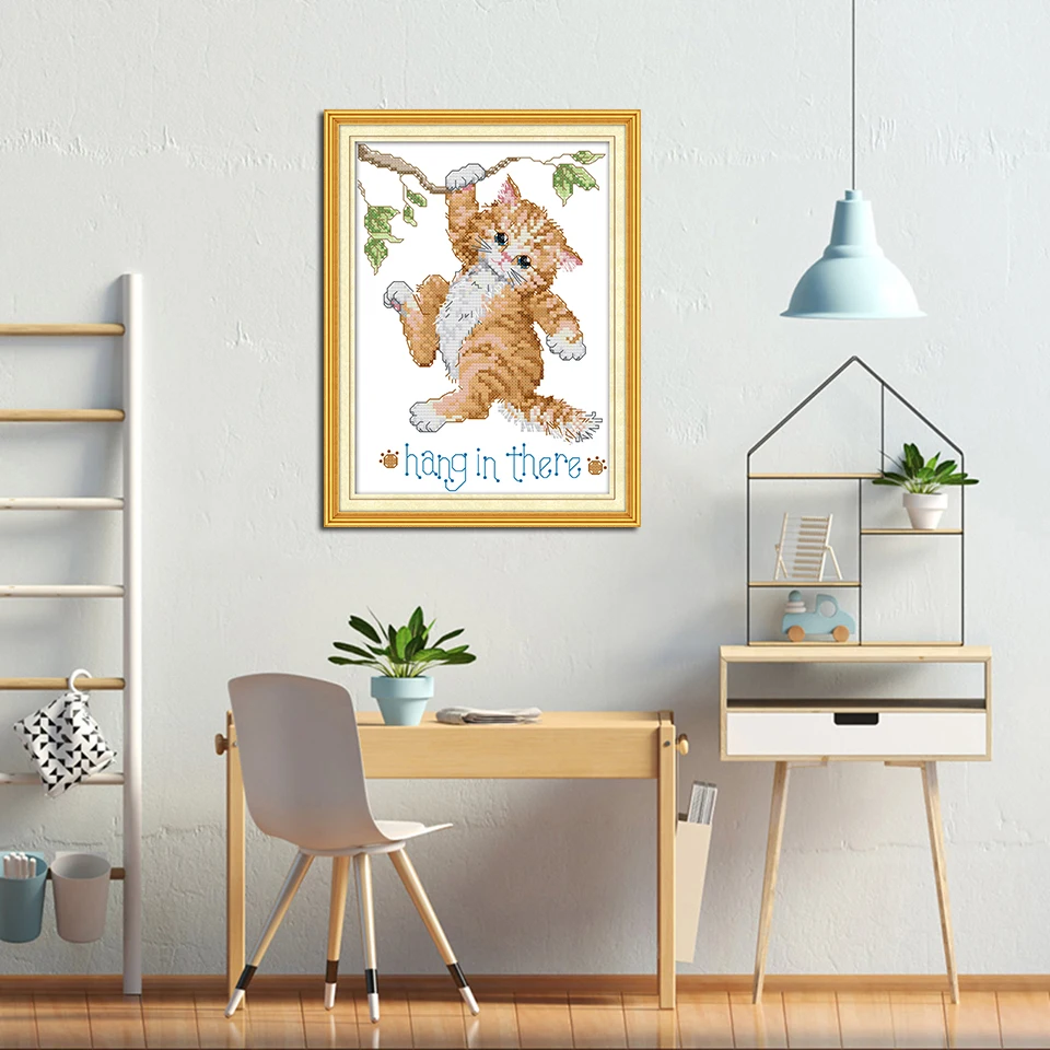 Joy Sunday Набор для вышивки крестиком ручной работы 14CT 11CT Счетный и печатный Набор для вышивки для домашнего декора подарок