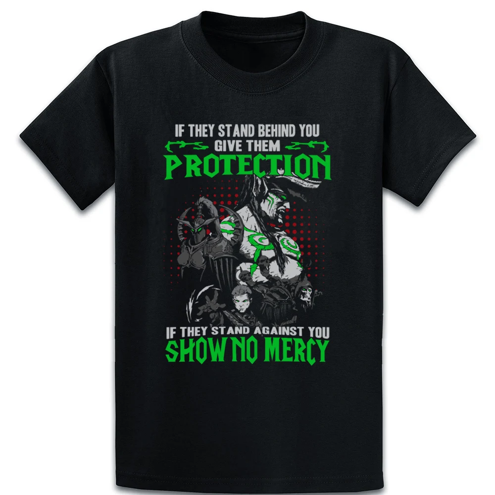 If They Stand Against You Show No Mercy T Shirt Homme Cotton Summer Interesting Fashion Character O-Neck Pattern |