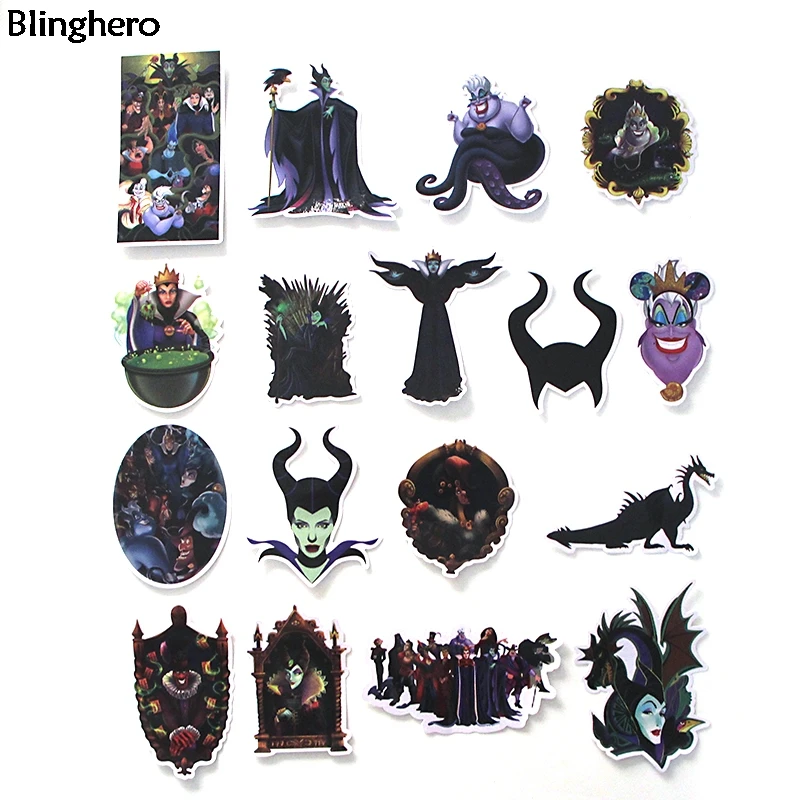 20 компл./лот Blinghero Малефисента наклейки 16 шт./компл. фантазия Скрапбукинг наклейки для скейтборда для ноутбуков Прохладный наклейки на BH0096