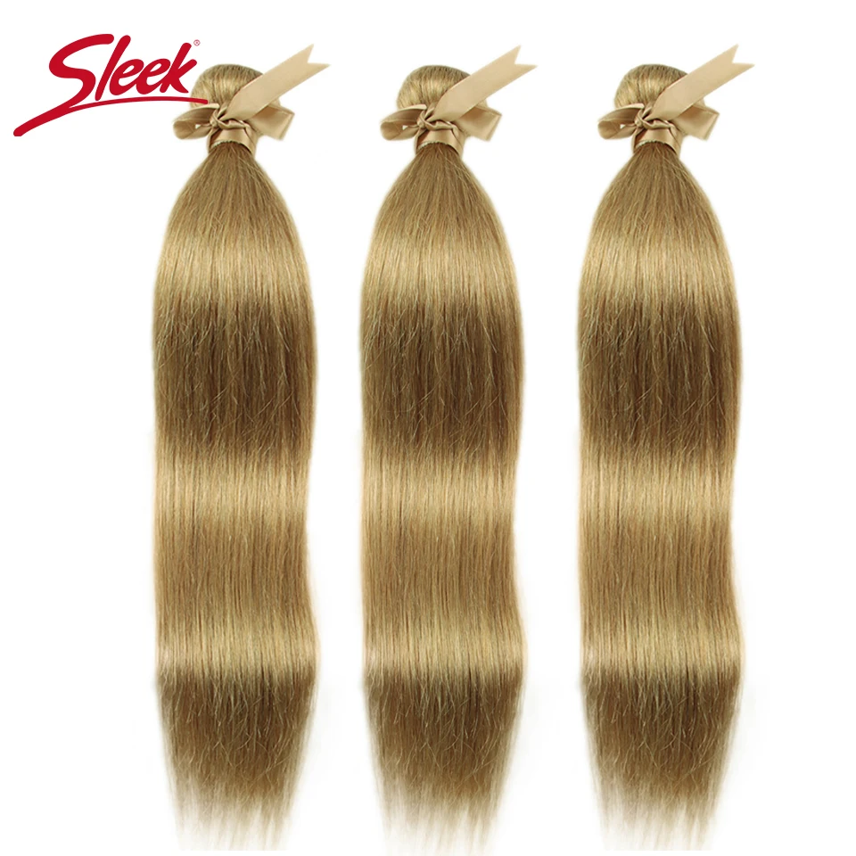 Sleek Mink Blue Orange Blonde Color Malaysian Straight Hair Weave Bundles 8 To 26 Inches Hair Extension Bugha Style ing