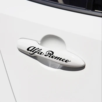 

4 x Car Styling Fashion Development Creative Car Door Handle Decals Design Stickers Vinyls Decals for alfa romeo 159 147 156