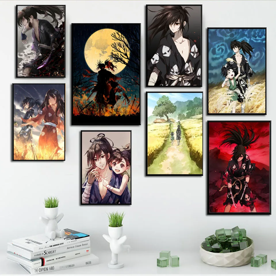 

Home Decoration Modular Pictures Printing Nordic Japanese Comic TV Dororo Canvas Painting Posters Wall Art For Bedroom No Framed