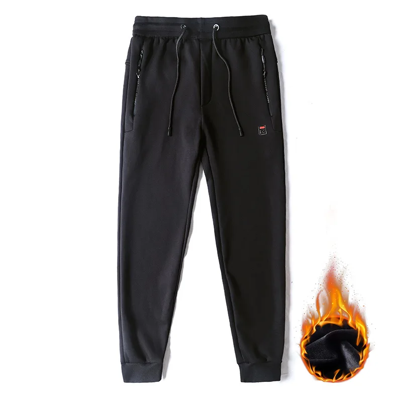 Pants Мужской комплект спортивной одежды, зимние толстовки с капюшоном, толстовки+ штаны, спортивный костюм, бархатный плотный комплект из двух предметов для мужчин, спортивный костюм, одежда - Цвет: Pants