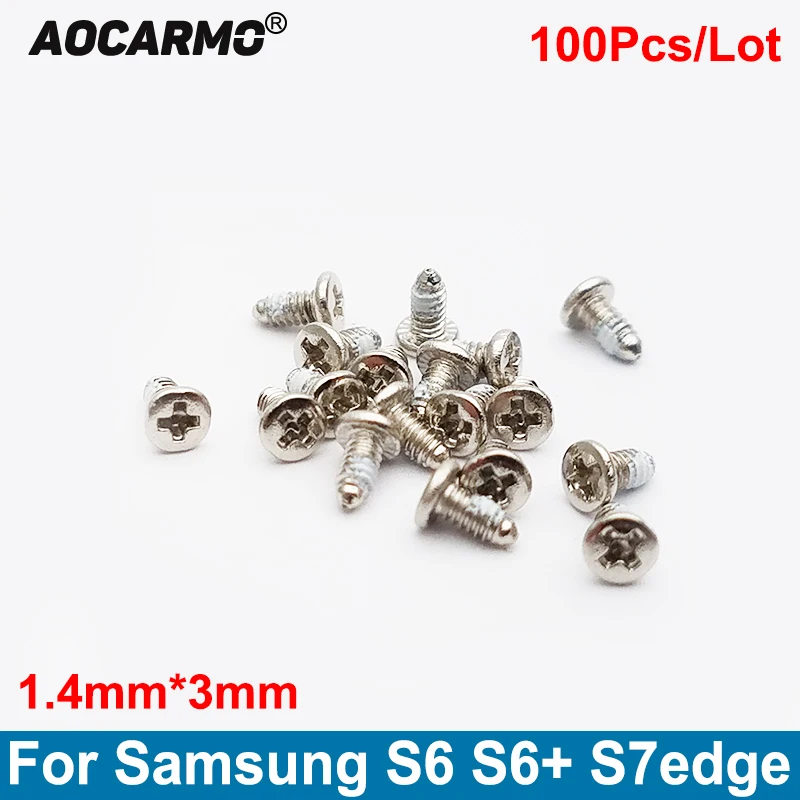 Aocarmo 100 шт./лот Замена 1 4*3 0 мм внутренний винт рамки материнской платы для Samsung Galaxy