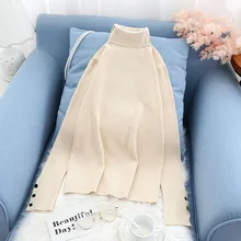 ##Special Price turtleneck women sweater and pullovers solid button slim elegant office lady thicken warm buttoming pulls tops ##Special Price turtleneck women sweater and pullovers solid button slim elegant office lady thicken warm buttoming pulls tops