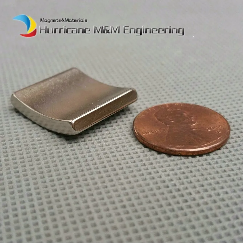 48 шт./лот NdFeB Arc OR28.575xIR25.4xL19.05x45 град. N50 магнит для двигателя для генераторов ветровой турбины неодимовые постоянные магниты