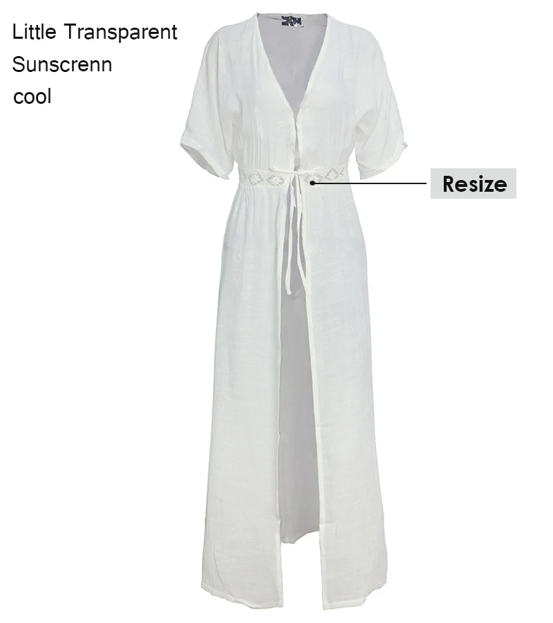 Bohemian beach dress fashion sunscreen maxi long dress women summer Nice short sleeve white sexy boho women dress Pop CDR261 (2)