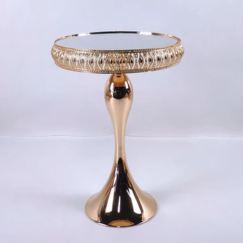 

1 new set Gold mirrors cake stand Wedding Dessert Tray Cake Stand Cupcake Pan cake display table decoration Party mirror stand