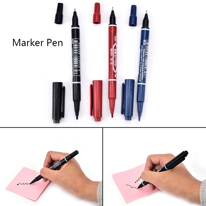 

6Pcs/Set Marker Pen Extremely Fine Non-Fading Neutral Hook Line Writing Pen Small Double-Headed Water-Based Notebook Pen