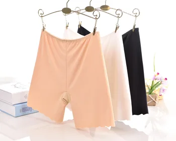 

Linbaiway Summer Safty Shorts Pants for Women Seamless High Elasticity Plus Size Safety Pants under Skirt Female Lace Underwears